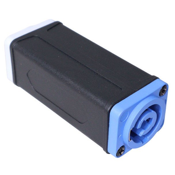 ProX power adapter coupler featuring secure locking power connector for touring and live event use