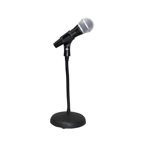 ProX Gooseneck Desktop Microphone Stand With 6" Round Base