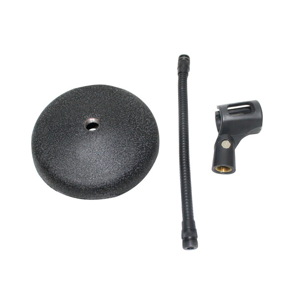 ProX Gooseneck Desktop Microphone Stand With 6" Round Base