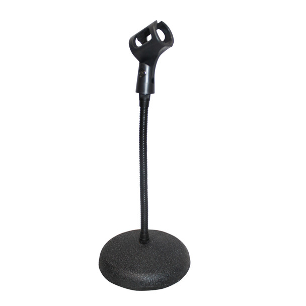 ProX Gooseneck Desktop Microphone Stand With 6" Round Base