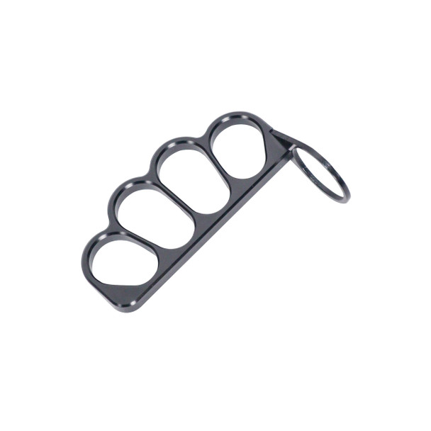 ProX GRIPMATE Hand-Gripped Slotted Microphone Knuckle Holder for Enhanced Performance BLK