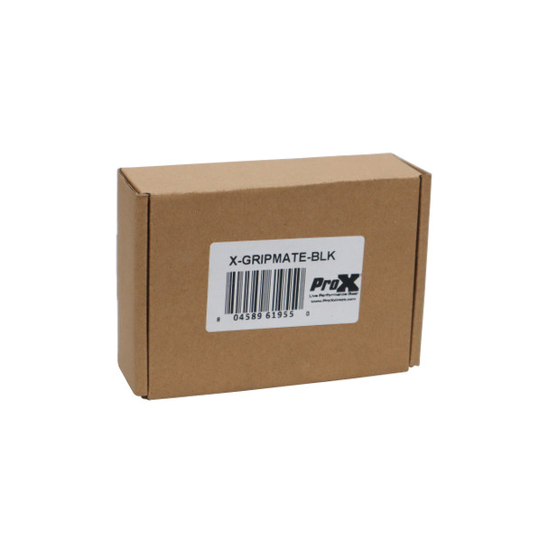 ProX GRIPMATE Hand-Gripped Slotted Microphone Knuckle Holder for Enhanced Performance BLK