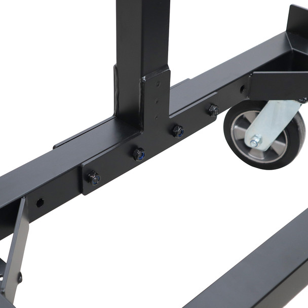 ProX Universal Portable Rolling stage dolly cart for 4X4 and 4X8 Ft. Stage Platforms - Supports 6 to 8 Units
