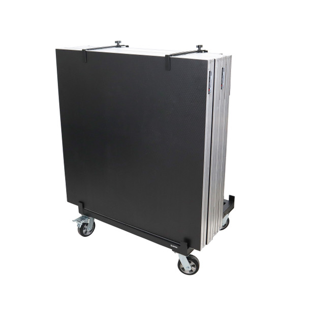 ProX Universal Portable Rolling stage dolly cart for 4X4 and 4X8 Ft. Stage Platforms - Supports 6 to 8 Units