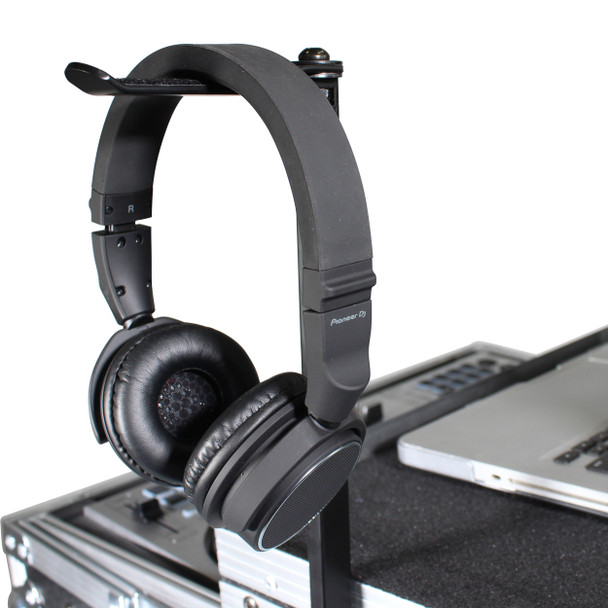 ProX Headphone Pole Stand For Cases 12" Shaft with Rotating Hook