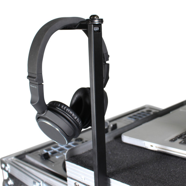 ProX Headphone Pole Stand For Cases 12" Shaft with Rotating Hook