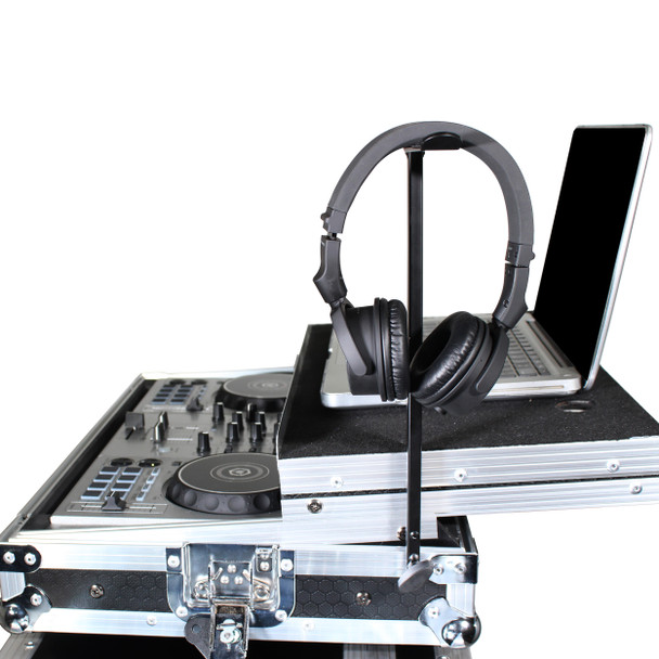 ProX Headphone Pole Stand For Cases 12" Shaft with Rotating Hook
