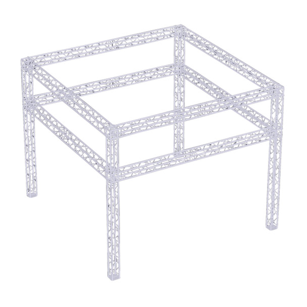 ProX XTP-E2020-2 F34 square aluminum truss display system with four-leg support structure for trade shows, exhibits, event staging, lighting, speakers, and signage