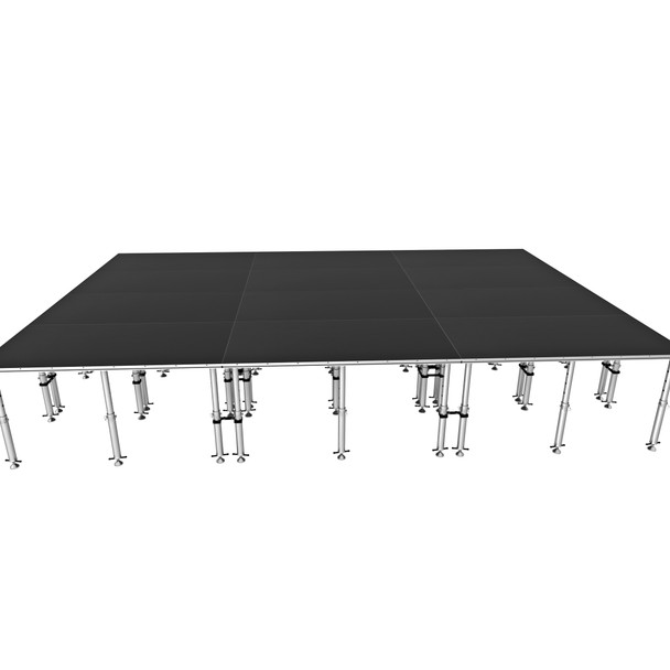 ProX 16x24 StageQ Package Incl 12pcs 4x8 platforms (XSQ-16X24PKG48) 