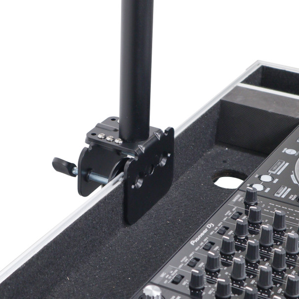 ProX Black Adjustable Arm Mount Mount Stand For 12-17" Laptop,VESA 75X75 and 100X100 fit 17-32" Monitor, For DJ Flight Case/Table