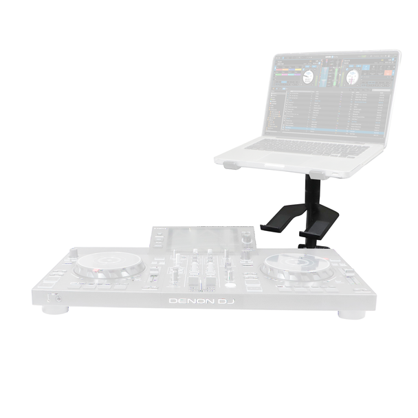 ProX IBIS Folding DJ Laptop Stand with Adjustable Height Accessory Tray and Carrying Bag in Black