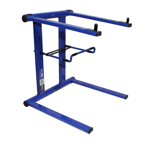 ProX XO DJ Foldable Laptop Stand with Adjustable Shelf & Carrying Bag - BLUE