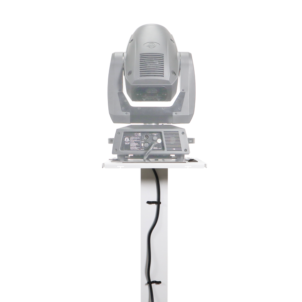 ProX Pair of White Moving Head or Lighting Speaker Totem DJ Stand with Carrying Bags by Humpter