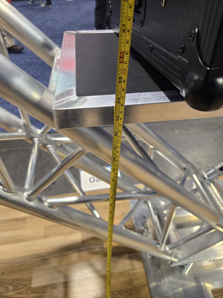 ProX F34 aluminum truss connection detail showing professional-grade construction and secure assembly hardware