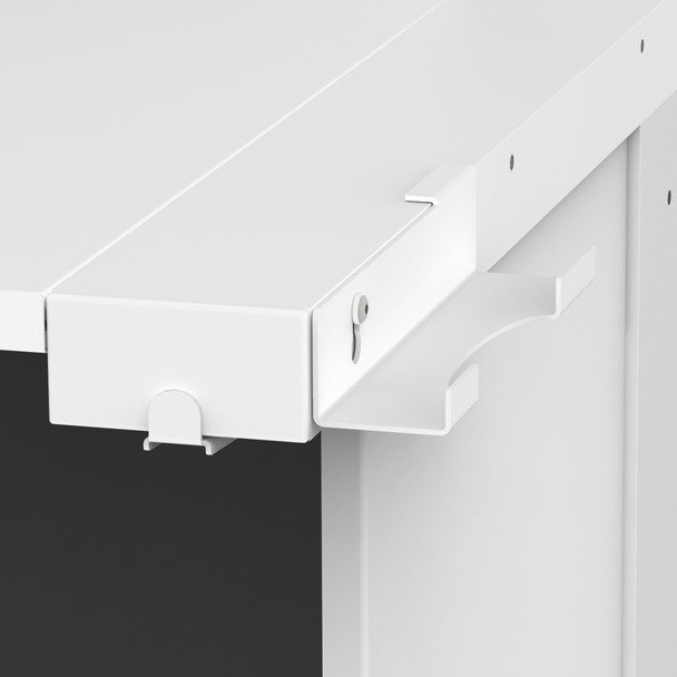 ProX Pro Microphone Holder for Humpter B3 Workstation in White
