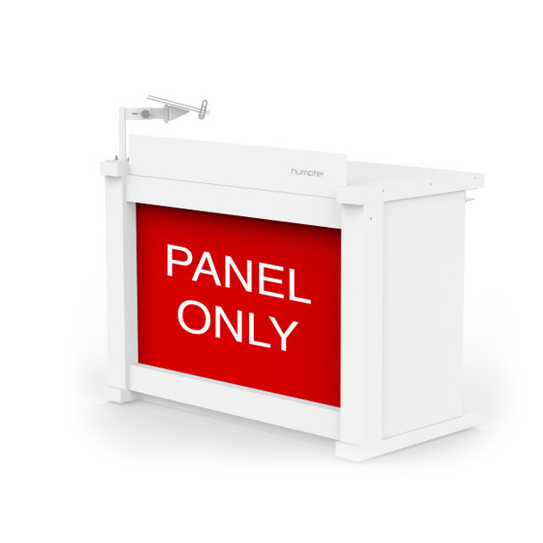 ProX WHITE Front Central Panel Cover for B3 DJ Table Workstation by Humpter