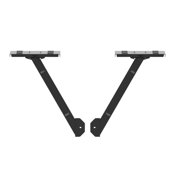 ProX BLACK Audio Monitor DJ Lighting Side Mounting Shelf for B3 DJ Table Workstation by Humpter