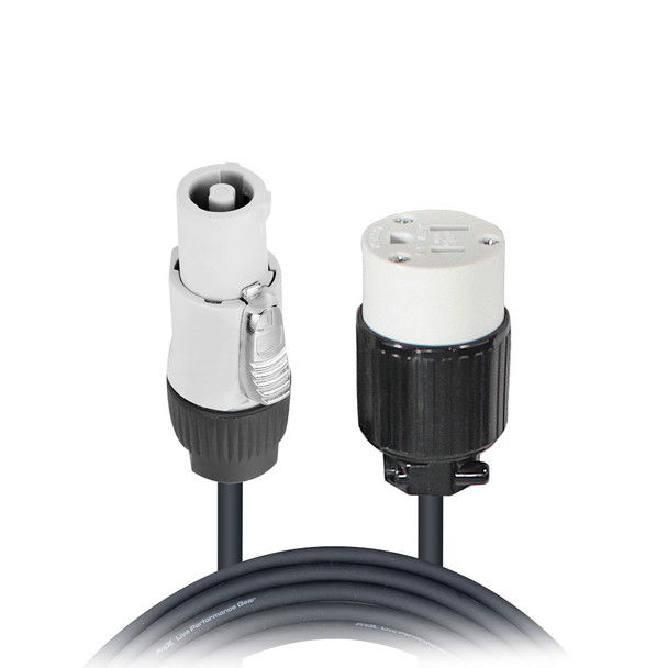 ProX XC-PWCGEF12-02 2ft 12AWG Gray Power Connection compatible to NEMA 5-15R Edison female power adapter cable
