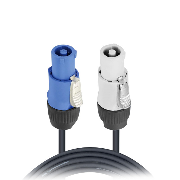 ProX XC-PWC12-10 10ft 12AWG Grey Power Out to Blue Power In Power Connection compatible locking power cable