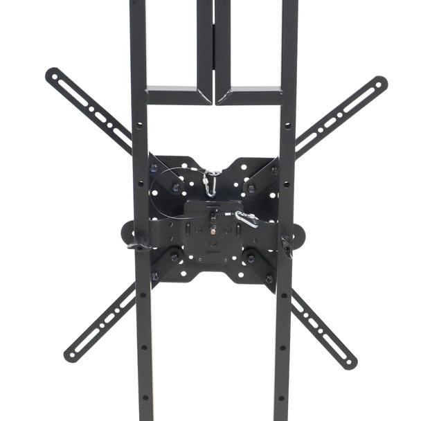 ProX MESA MEDIA MK2 DJ Facade Table Workstation Includes TV Bracket Mount White & Black Scrims and Carry Bag