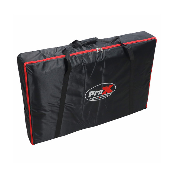 ProX MESA MEDIA MK2 DJ Facade Table Workstation Includes TV Bracket Mount White & Black Scrims and Carry Bag