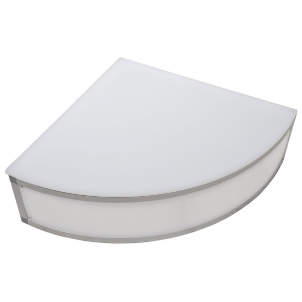 ProX 8" 2x2ft Quarter Round Acrylic Stage w/ Clamps and Round side acrylic cover