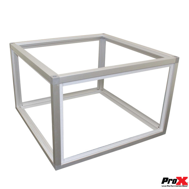 ProX 24" 2x2ft Acrylic Stage w/ Clamps and 4 side acrylic cover