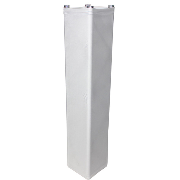 ProX White 4.92ft 1.50 meter Lycra Cover Scrim Sleeve fits 12" Quad Box Truss Segment