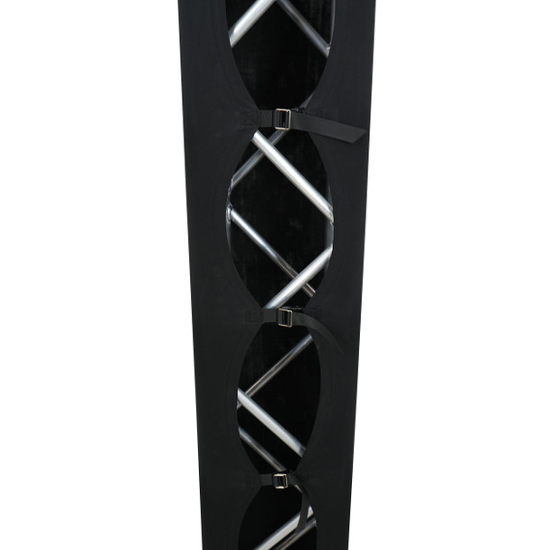 ProX Pair 8.20 FT 2.50M Box Truss 3 Side Black Scrim Cover incl. Bag