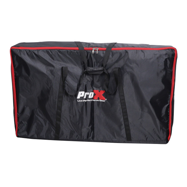 ProX LUNA White Aluminum Curved 5 or 4 Panel DJ Facade Includes Carrying Bag Black White Scrims
