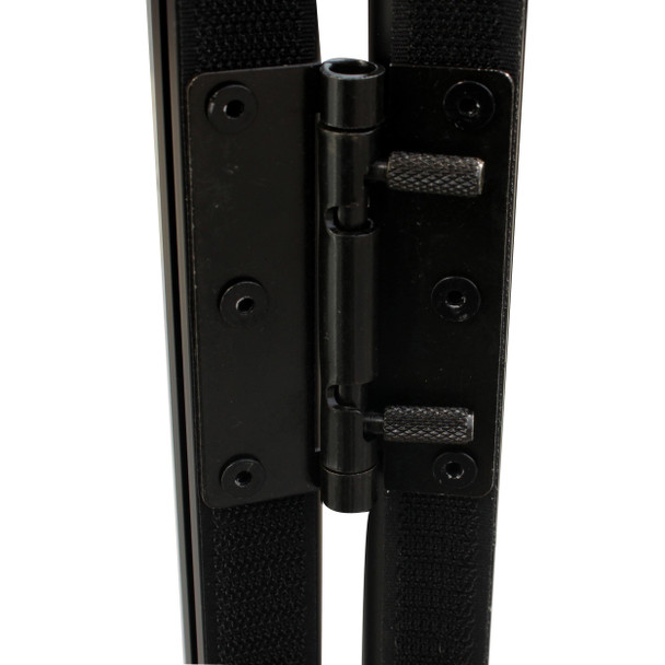 ProX 5 Panel Black Frame DJ Facade W-Stainless Quick Release 180 Deg. Hinges