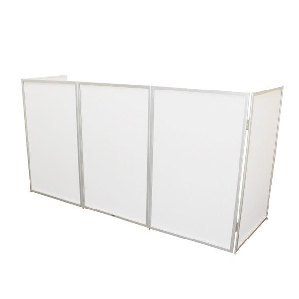 ProX 5 Panel Silver Frame DJ Facade W/ Stainless Quick Release 180 Deg Hinges