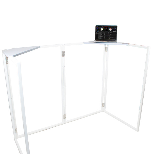 ProX Universal Set of Corner Shelves for DJ Facades White Finish
