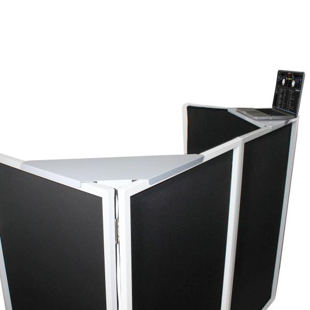 ProX Universal Set of Corner Shelves for DJ Facades White Finish