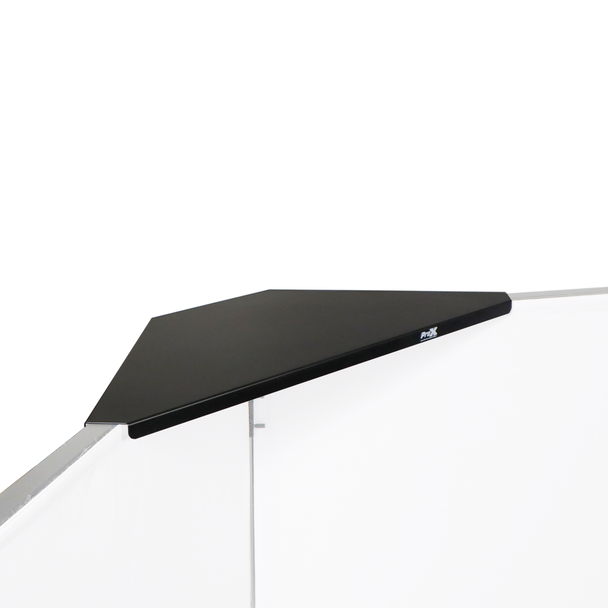ProX Universal Set of Corner Shelves for DJ Facades Black Finish