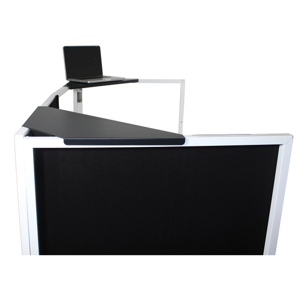 ProX Universal Set of Corner Shelves for DJ Facades Black Finish