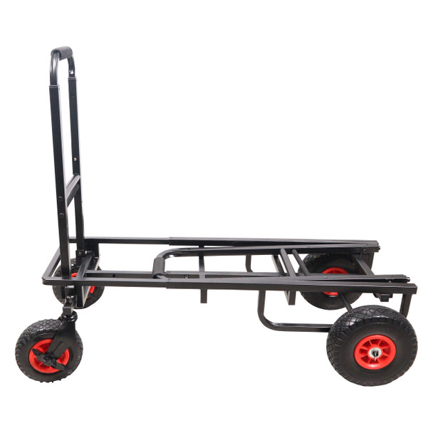 ProX X-ROLLNRUN Folding Mani-Cart Rolling Utility Dolly Height Adjustable Rolling Hand Truck