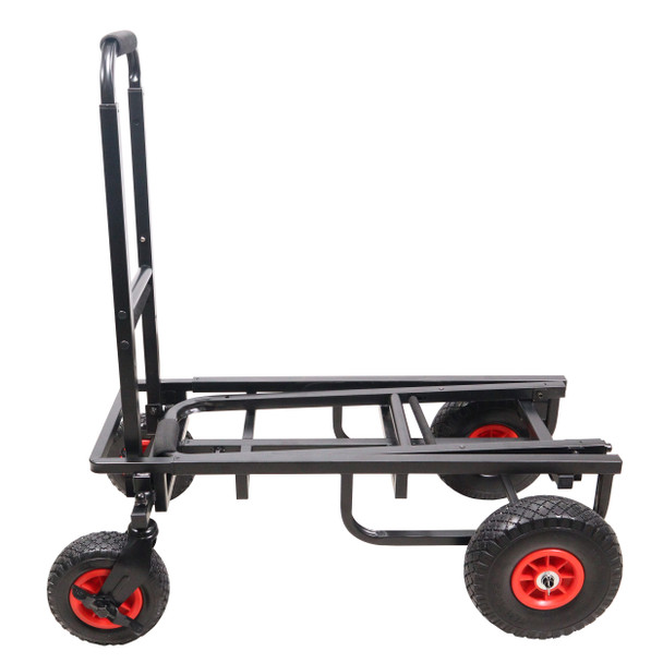 ProX X-ROLLNRUN Folding Mani-Cart Rolling Utility Dolly Height Adjustable Rolling Hand Truck