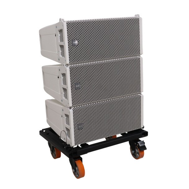 ProX Heavy-Duty Wheel Dolly Fastening System for RCF HDL6A HDL26A Line Array Speakers Holds Up to 6 Cabinets