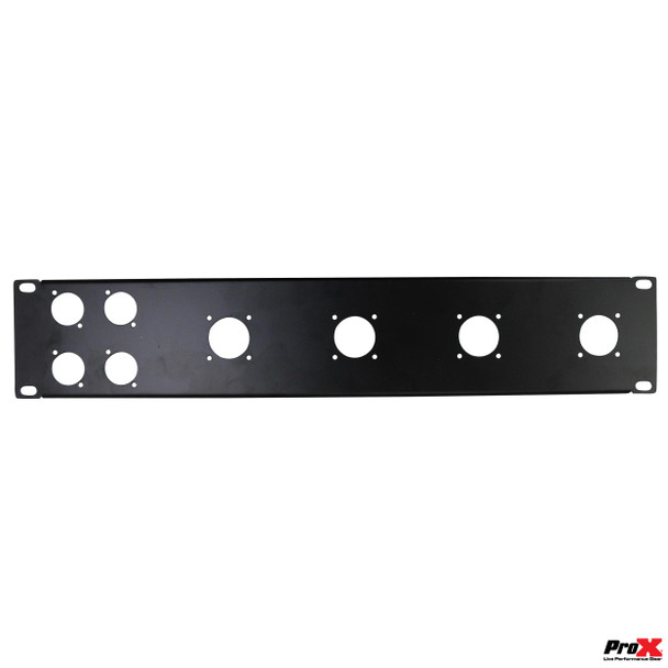 ProX 2U-4 XLR D +4 NL4 or NAC3 Unloaded Rack Panel