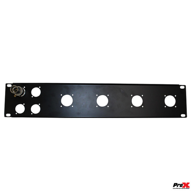 ProX 2U-4 XLR D +4 NL4 or NAC3 Unloaded Rack Panel