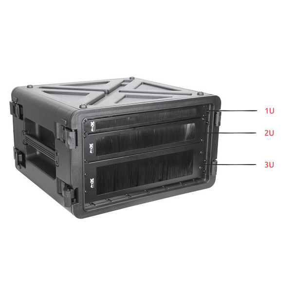 ProX 1U Rack Panel Brush Cable Management Slot Strips