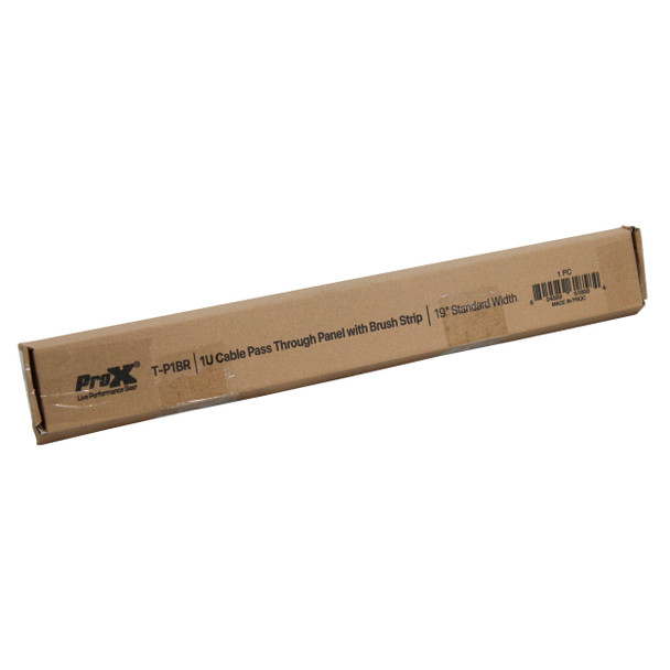 ProX 1U Rack Panel Brush Cable Management Slot Strips