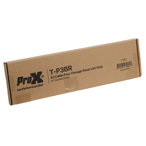 ProX 3U Rack Panel Brush Cable Management Slot Strips