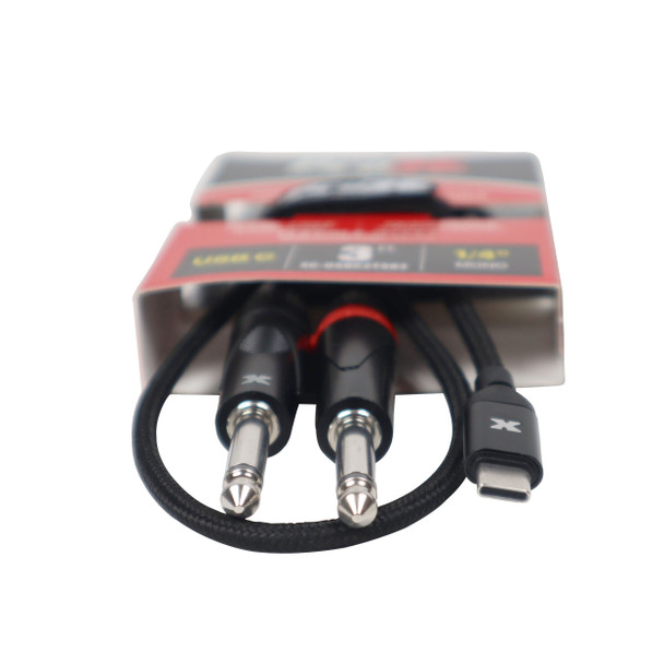 ProX 3FT USB-C to Dual 1/4" TS