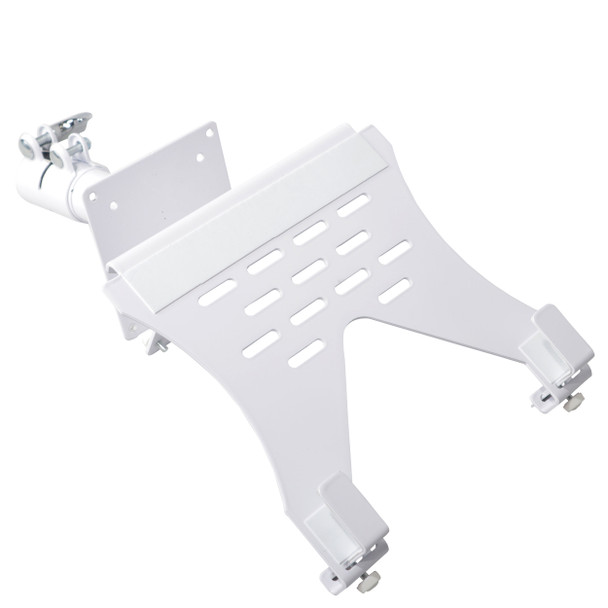 ProX Universal Laptop Tray + VESA Monitor Mounting Bracket fits on Speaker Stand 1-3/8" Pole White