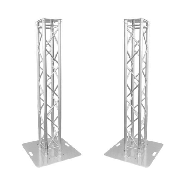 ProX K-Truss 6.56 Lightweight Square Truss Totem Full Package Includes White Scrim, Top Plate and Base Plate