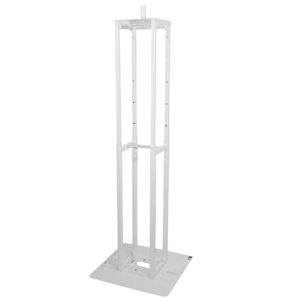 ProX Flex Totem TV - 3 Ft. to 6 Ft. Height Adjustable Totem Stand Incl. TV Mount, Foldable Base Plate and Speaker Stud