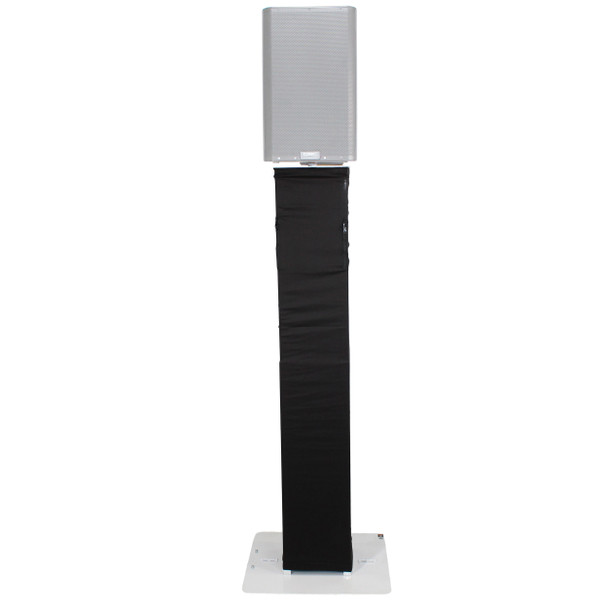 ProX Flex Totem TV - 3 Ft. to 6 Ft. Height Adjustable Totem Stand Incl. TV Mount, Foldable Base Plate and Speaker Stud