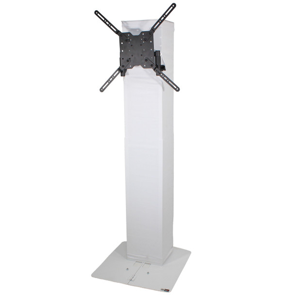 ProX Flex Totem TV - 3 Ft. to 6 Ft. Height Adjustable Totem Stand Incl. TV Mount, Foldable Base Plate and Speaker Stud